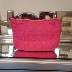 Small Authentic coach pink pouch